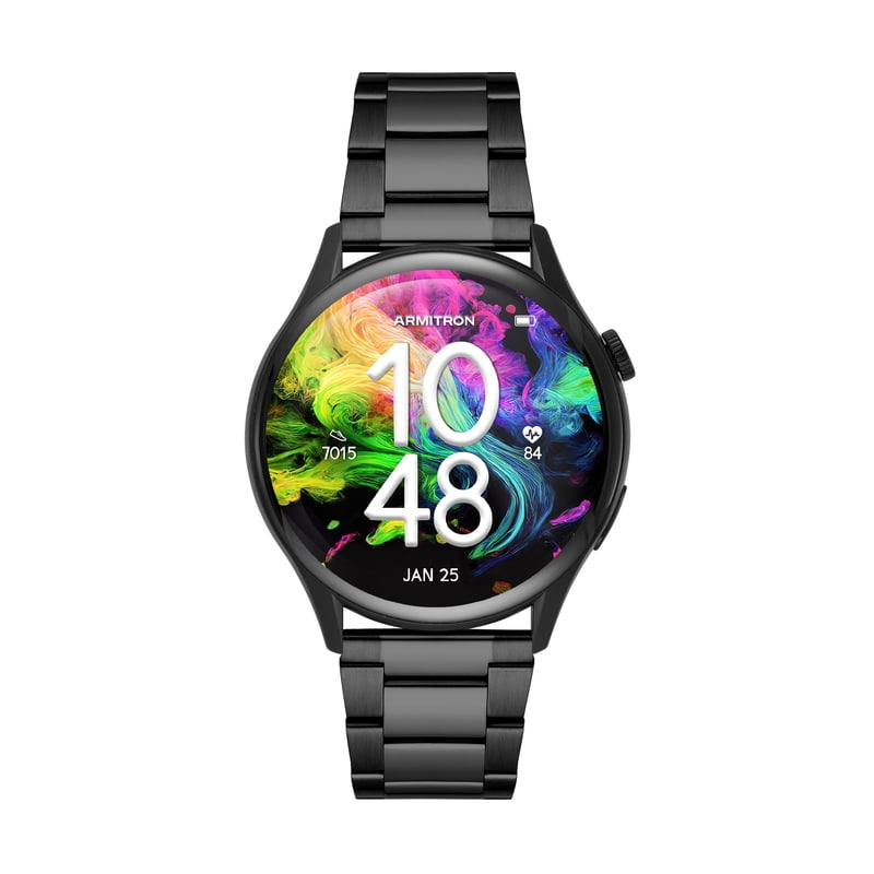 Smart Watch with Voice Assistant & 45mm AMOLED Display - Black