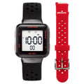 Unisex Sport Wristwatch with Square Dial, Water Resistance & Extra Strap