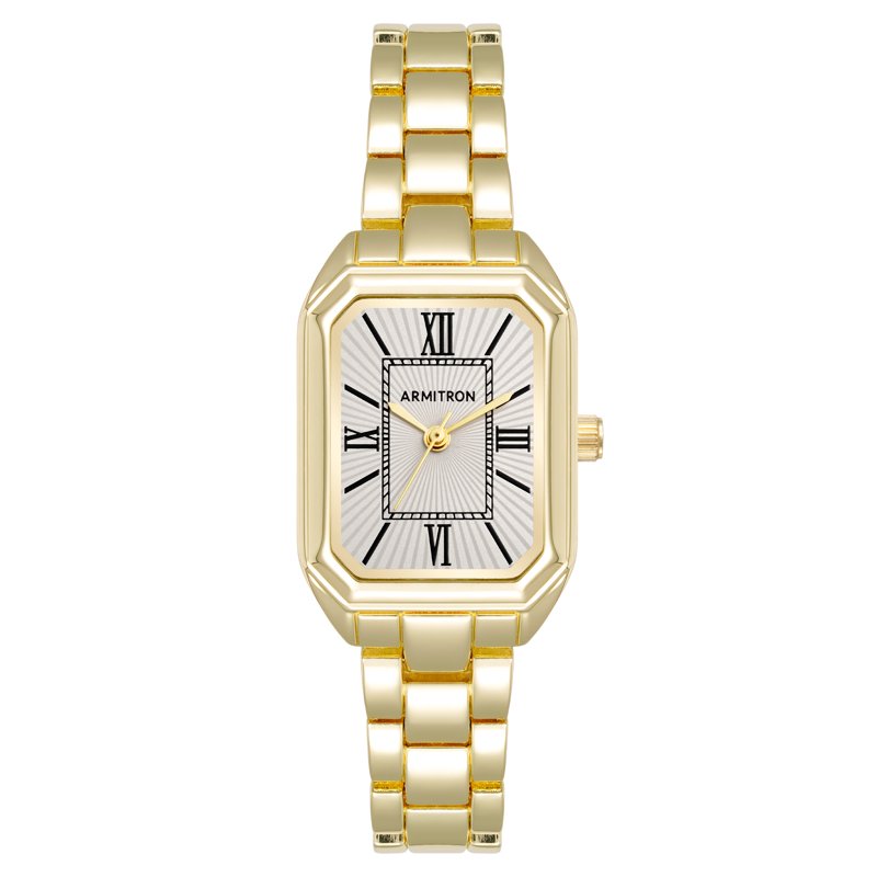 Women's Gold Tone Analog Dress Watch - Stainless Steel, Water Resistant