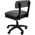 Adjustable Height Hydraulic Sewing Chair with Storage - Lady Gray Upholstery