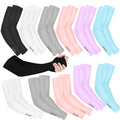 UV Sun Protection Cooling Arm Sleeves Unisex Sports Cover 12 Pairs