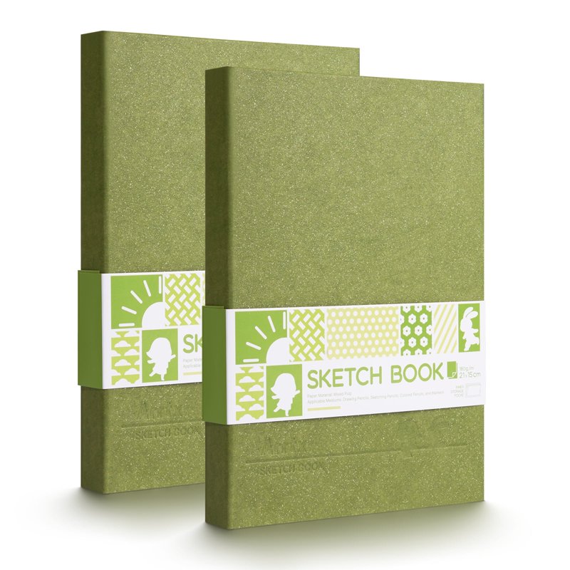 Artist Sketchbook with 120 Sheets, 8.3 x 5.8 Inches, Acid-Free Drawing Paper