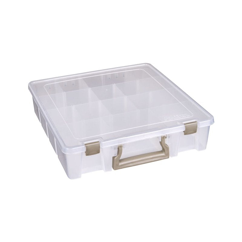 ArtBin Super Satchel Storage Box with 6 Compartments, Translucent Plastic Organizer