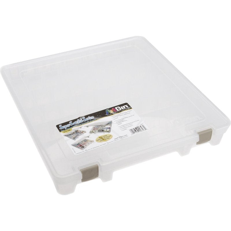 ArtBin Scrapbook Storage Case with Removable Dividers - Clear, Slim Design