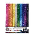 Glitter Paper Sheets - 11x14 Inch Assorted Craft & Scrapbooking Paper, 10 Pack