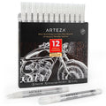 Arteza White Acrylic Paint Markers, Fine Nib — 12 Count, Variation of THIS listing