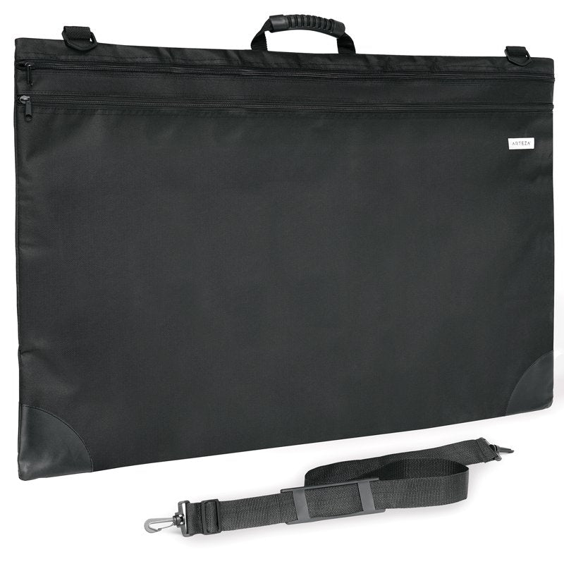 24x36 Inch Art Portfolio Case for Artists, Lightweight Black Storage Bag