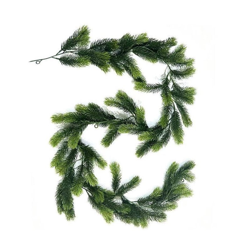 Artificial Pine Garland 6FT Faux Greenery for Indoor & Outdoor Holiday Decor