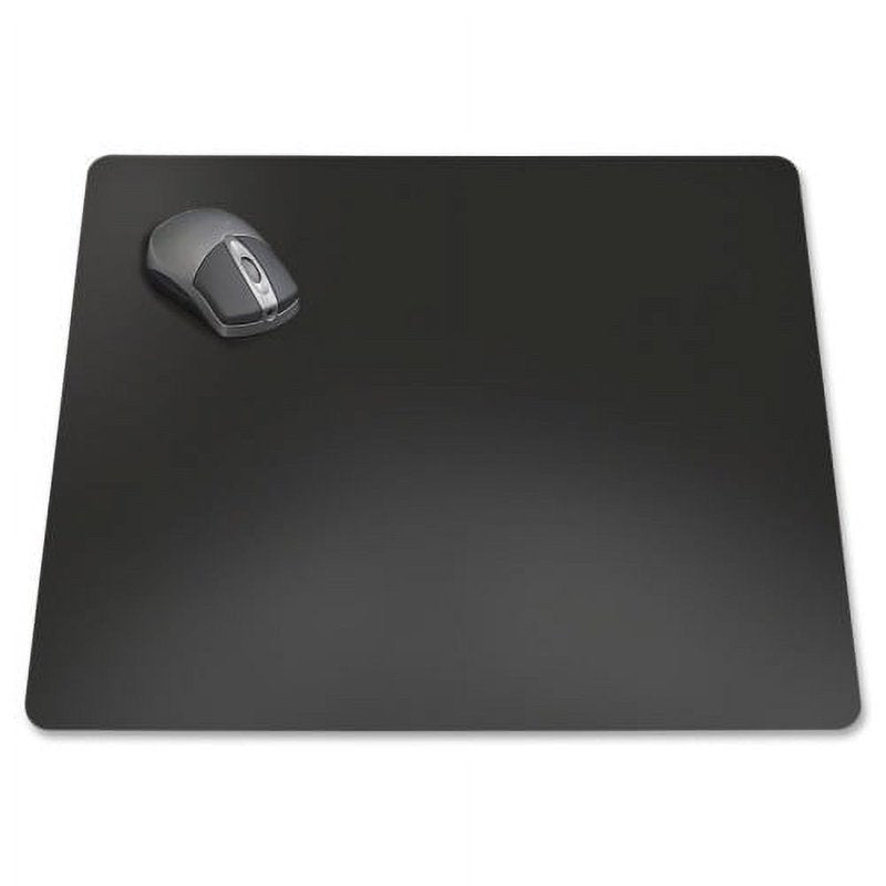 Desk Pad 24x17 in PVC Antimicrobial Full-Surface Protector, Black