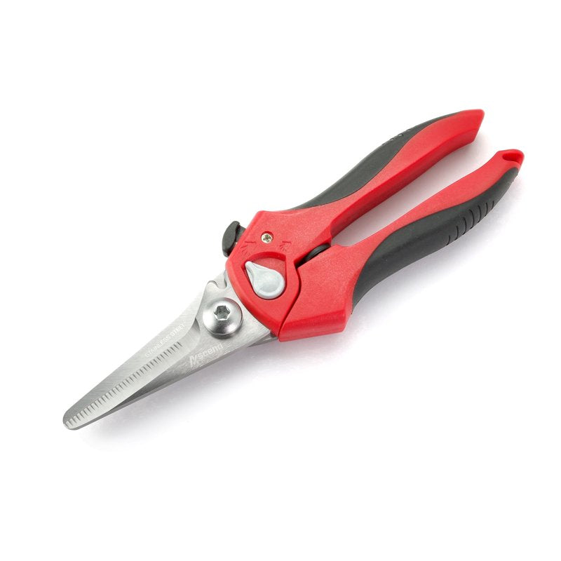 8 Inch Heavy Duty Multipurpose Shears - Industrial Utility Cutter with Micro-Serrated Blades (Variation: 8" SCutter)