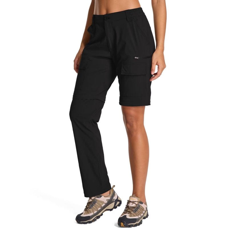 Women's Zip Off Convertible Cargo Pants for Hiking Camping Travel - Quick Dry & UV Protection