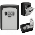 Portable Wall Mount Key Lock Box with Resettable 4-Digit Combination for Outdoor Security