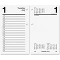 Loose-Leaf Daily Desk Calendar Refill for Standard 17-Style Bases