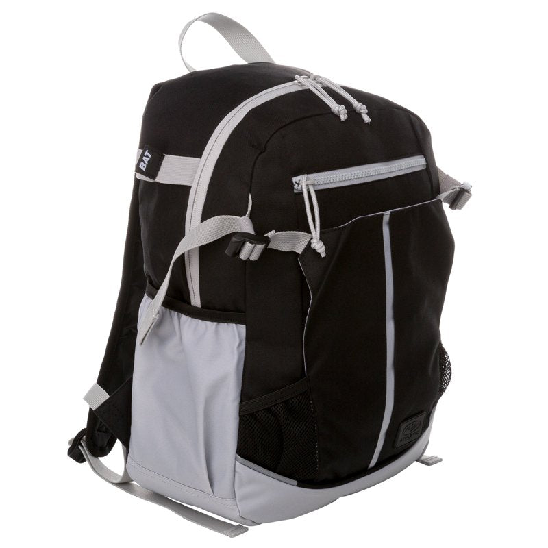 Youth Baseball Equipment Bag 21.5L with Helmet & Bat Pockets - Black