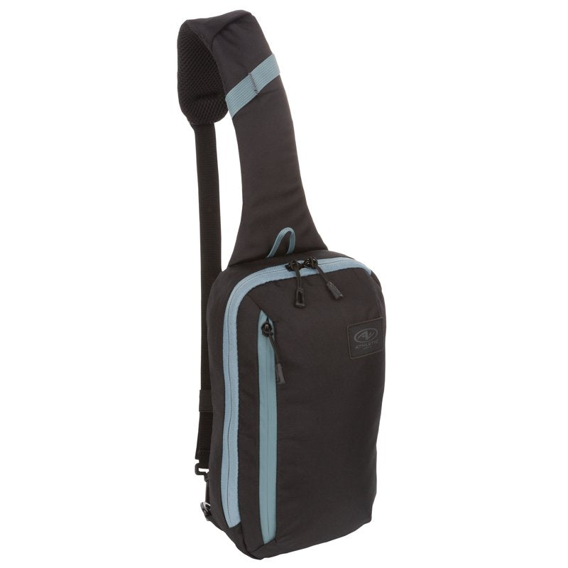 Unisex 4.5L Urban Sling Sports Bag - Black & Gray Polyester Shoulder Bag