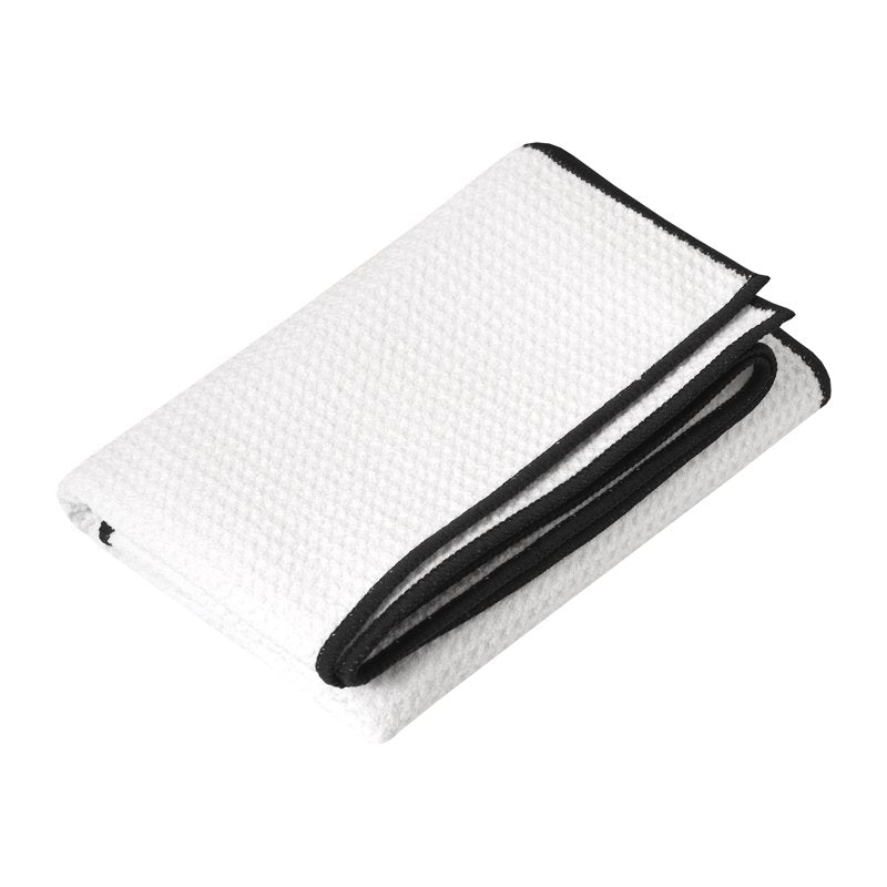 Golf Towel Microfiber 40 x 16 Inches White Black Pack Options - Golf Accessories