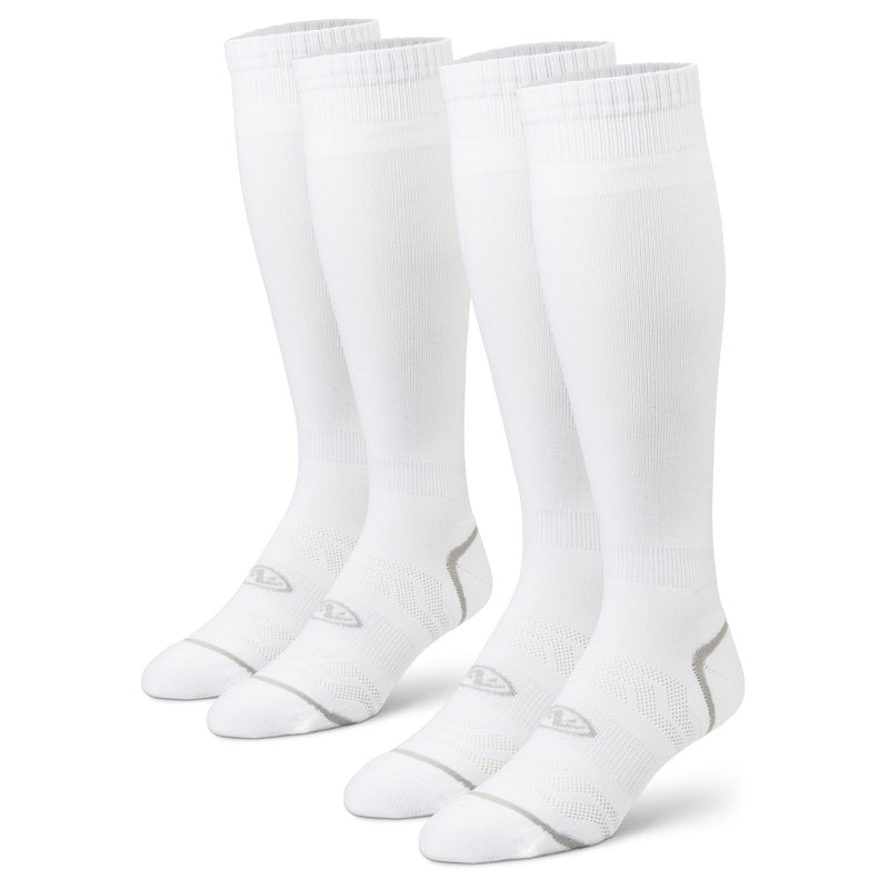 Athletic Works Soccer Socks - White, Small Youth 10-4.5, 2 Pack (Variation: 2 Pack, White, S)