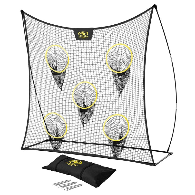 7ft x 7ft Multi-Sport Training Net for Football Soccer Baseball & More
