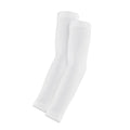 Youth Arm Sleeves for Sports, White, 1 Pair, Moisture-Wicking & 4-Way Stretch