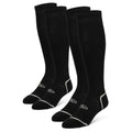 Athletic Works Soccer Socks 2 Pack - Black, Large 8-12.5, Unisex