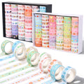120 Rolls Washi Tape Set - Decorative Floral, Fruit & Animal Patterns for Scrapbooking & Journaling