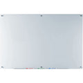 White Glass Dry-Erase Board Set - Modern, Scratch-Resistant Wall Marker Board