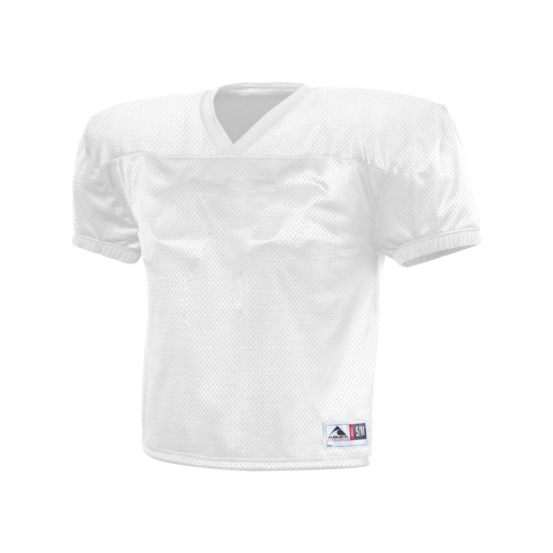 Youth Football Practice Jersey Heavyweight Polyester Mesh V-Neck Athletic Shirt