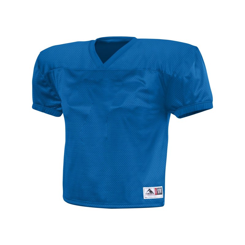 Football Practice Jersey - Heavyweight Polyester Mesh, V-Neck Collared