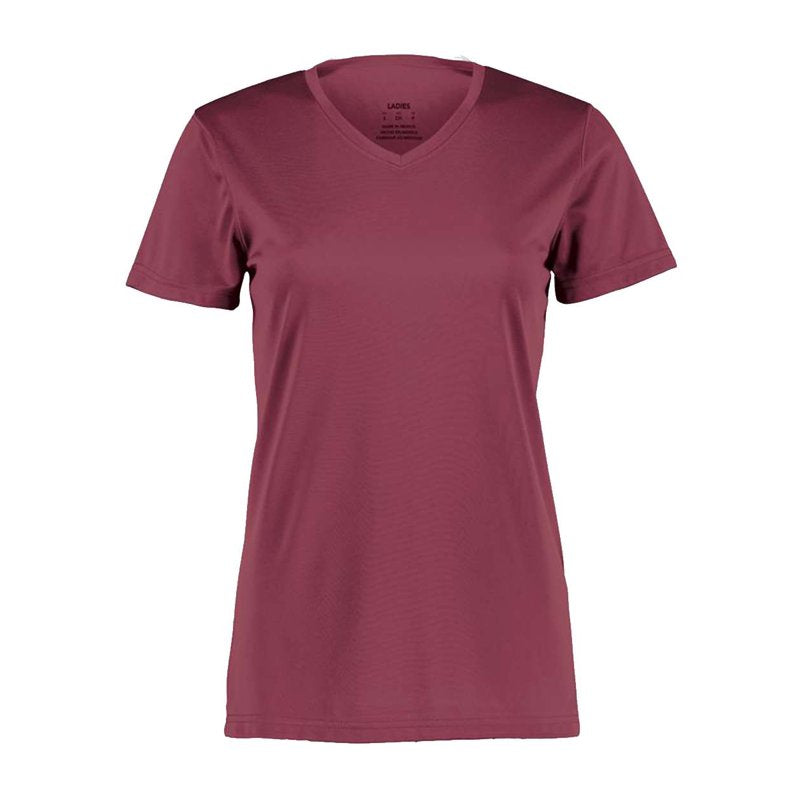 Maroon Augusta Nexgen Women's Wicking V-Neck T-Shirt XL