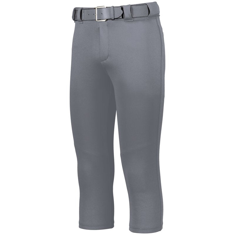 Women's Softball Pants with Reinforced Knees & 4-Way Stretch - Mid Rise, Elastic Waistband