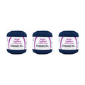 Crochet Thread Set - Aunt Lydia's Classic Navy Cotton 3 Pack 350Y/320M Gauge 10