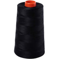 Cotton Sewing Thread Cone 50wt Black 6,452 Yards for Quilting & Crafting