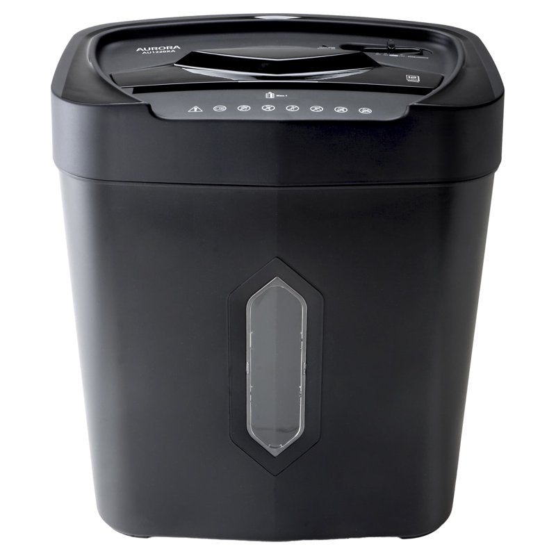 Crosscut Paper and Credit Card Shredder with 12-Sheet Capacity, 5.2-Gallon Bin