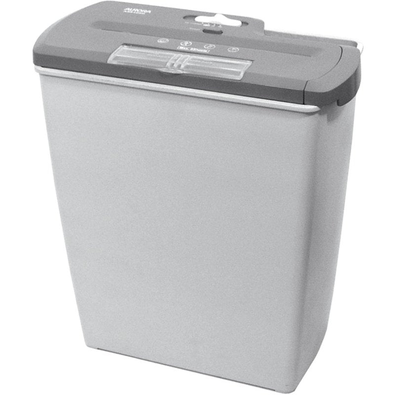 8-Sheet Strip-Cut Paper CD Credit Card Shredder with Wastebasket