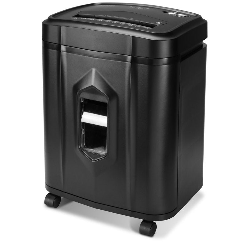 High-Security 12-Sheet Micro-Cut Paper and CD Shredder with 5-Gallon Basket