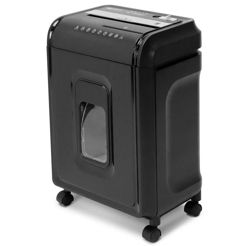 12-Sheet Crosscut Paper and Credit Card Shredder with Auto-Jam & 4-Gallon Bin