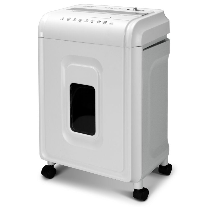 Anti-Jam 12-Sheet Crosscut Paper & CD Shredder - 4-Gallon Bin