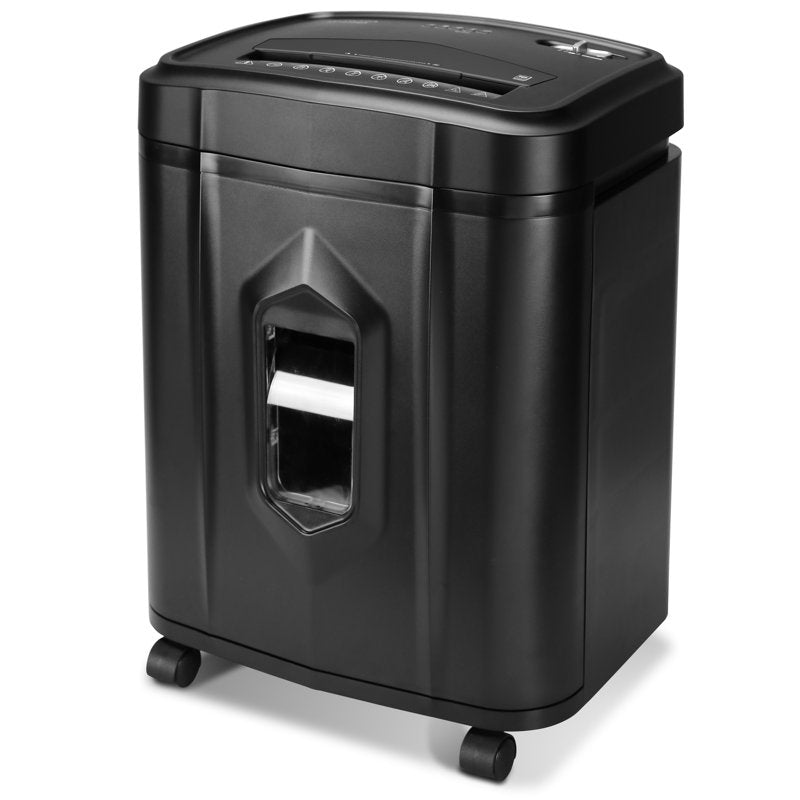 16-Sheet Cross-Cut Paper & Credit Card Shredder with 5-Gallon Pullout Basket