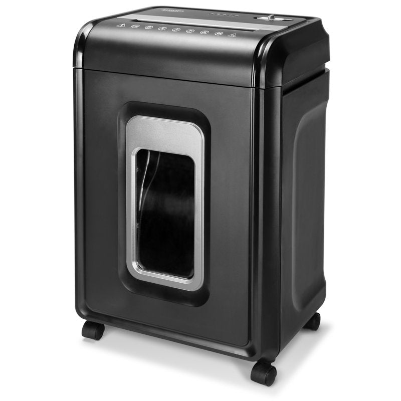 Heavy Duty Crosscut Paper Shredder with 18 Sheets, 60-Minute Run Time, 7-Gallon Basket