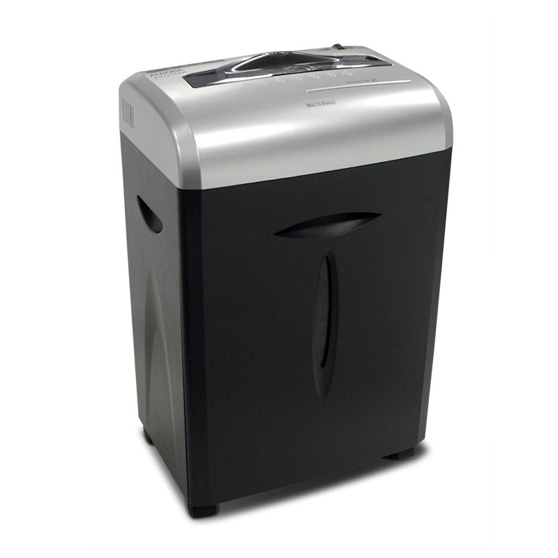 12-Sheet Cross-Cut Paper CD Credit Card Shredder with Pull-Out Wastebasket