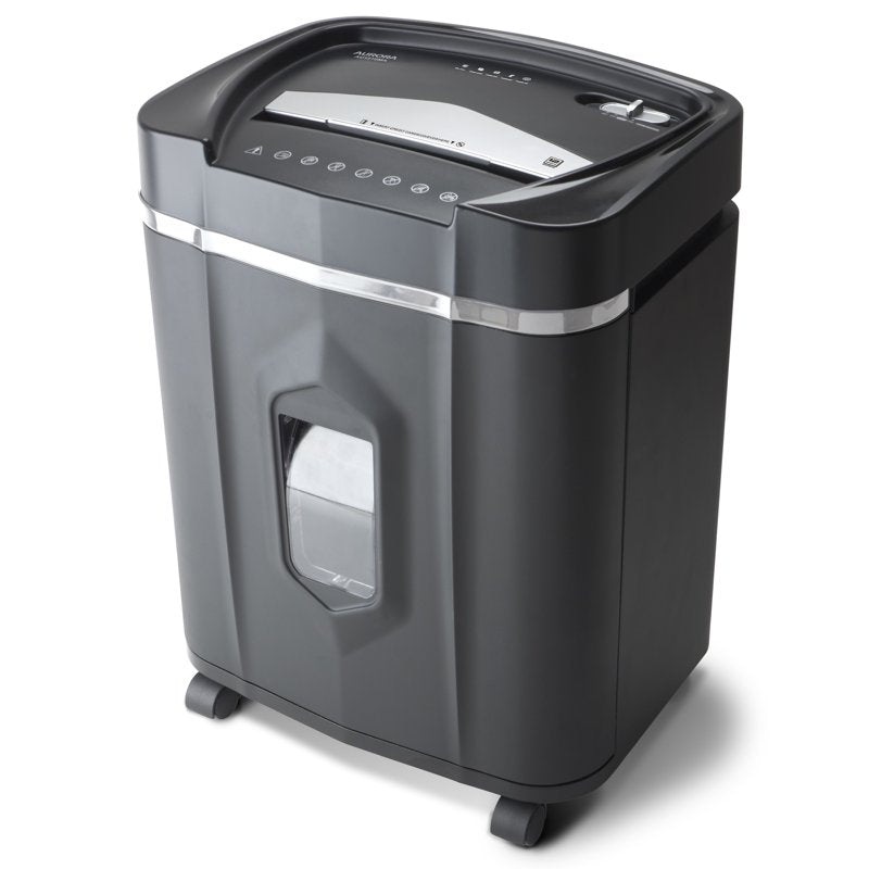 Micro-Cut Paper & CD Shredder - 12 Sheets, Auto-Reverse, 60-Minute Continuous Operation