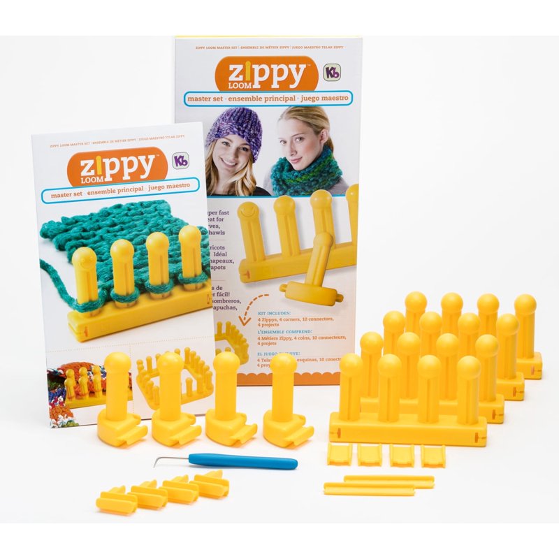 Knitting Loom Set for Bulky Yarn - Modular Craft Kit for Beginners