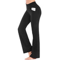 High Waist Bootleg Yoga Pants with Pockets for Women - Stretch & Flare Leggings