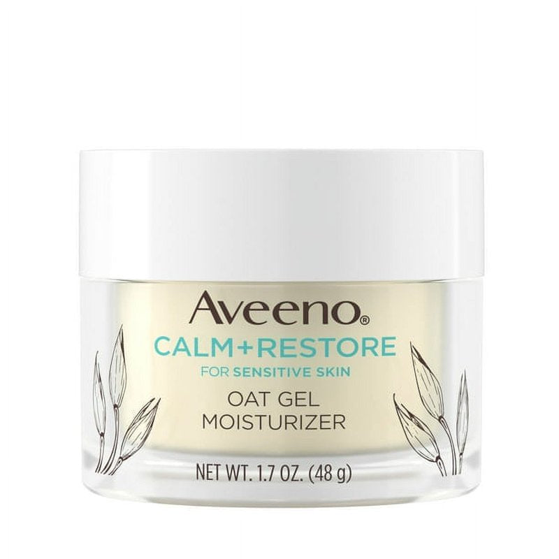 Aveeno Calm & Restore Oat Gel Face Moisturizer for Sensitive Skin - 2 Pack