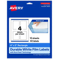 Waterproof Rectangle Labels - Customizable Durable Stickers for Shipping & Storage
