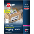 Waterproof Shipping Labels 5.5 x 8.5 Inches White 100 Pack - Durable Laser Printer Labels