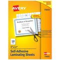 Self-Adhesive Laminating Sheets 9x12 Inch, Pack of Multiple Sizes