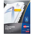 Customizable Print-On Divider Tabs - 25 Sets for Office & Home Organization