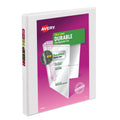 Durable View Binder with Slant Rings - 0.5 Inch White Office & School Organizer