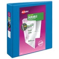 2-Inch Durable View 3 Ring Binder - Blue, Slant Rings, Heavy Duty